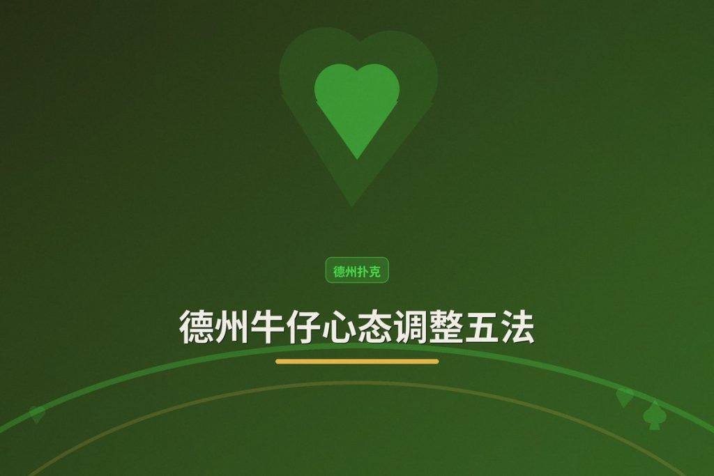德州牛仔心态调整五法：让你打牌更稳、更冷静