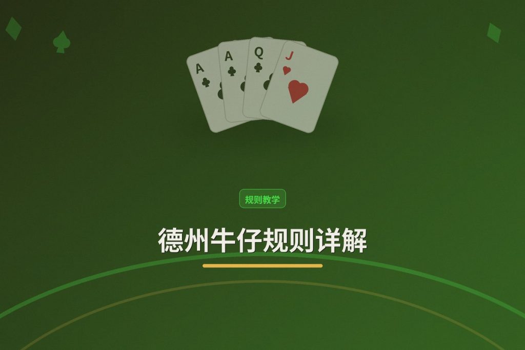 德州牛仔规则详解：新手入门必看的三大核心玩法与术语
