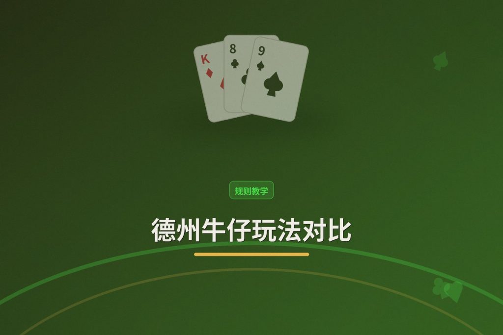 德州牛仔玩法对比：两者规则与策略差异全解析