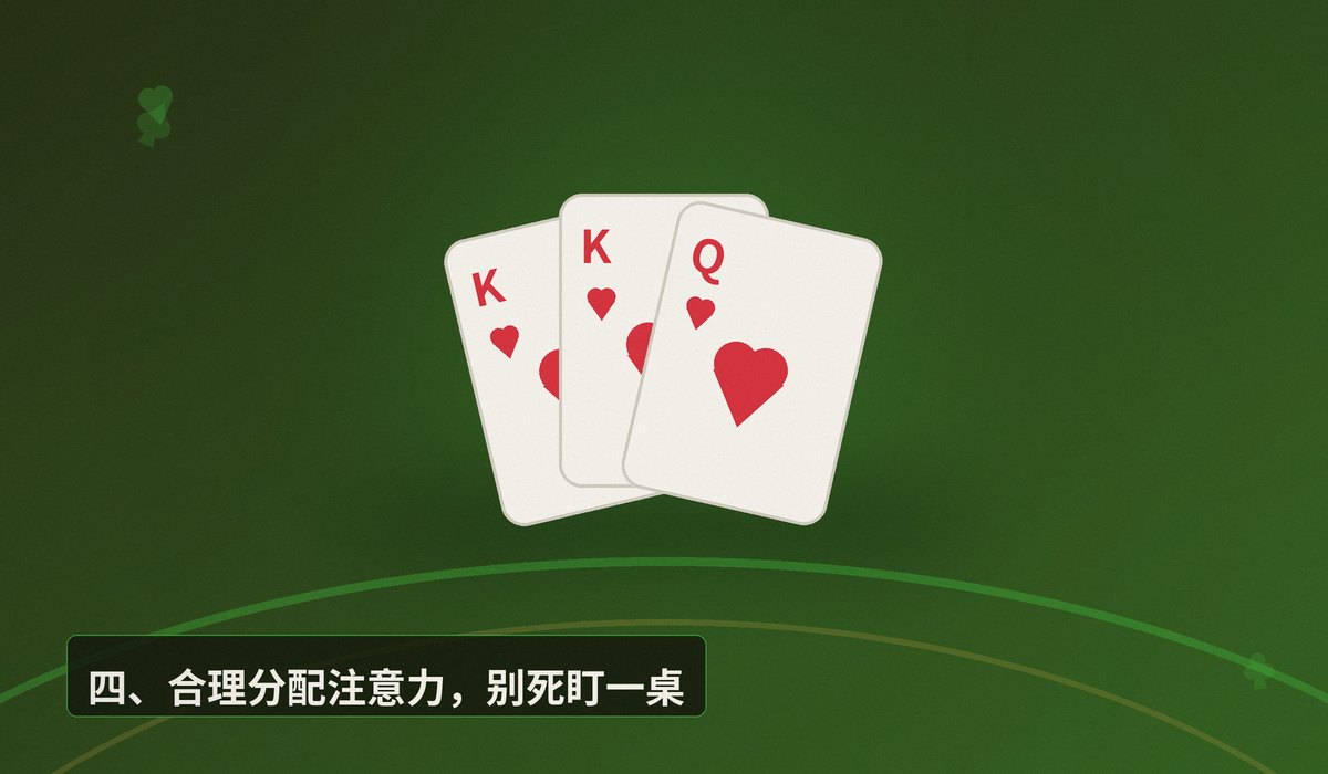 线上多桌同时开打技巧 - 线上多桌同时开打怎么玩?五个技巧让德州牛仔更稳