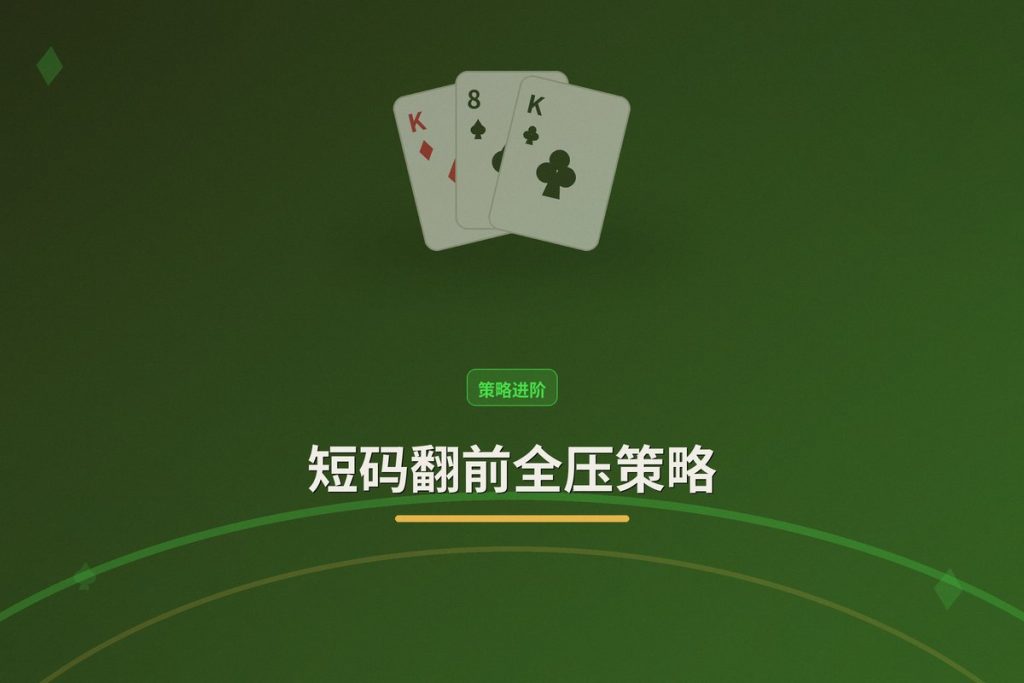 短码翻前全压策略：德州牛仔如何用短筹码更稳地翻前全压