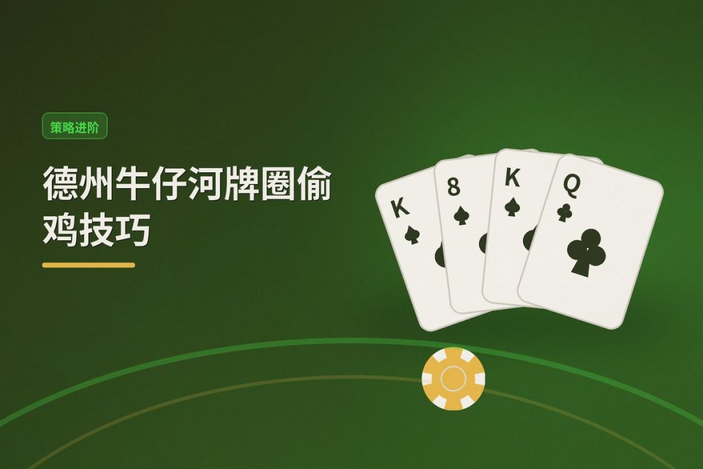 德州牛仔河牌圈偷鸡技巧：三步判断时机，让诈唬更稳